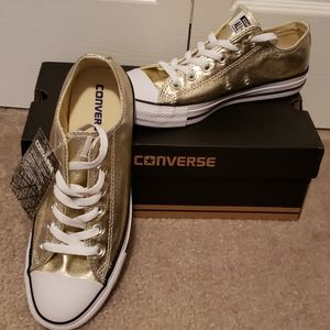 Ladies Gold Converse